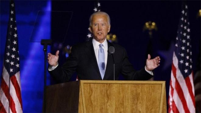 President-elect Joe Biden addresses the nation