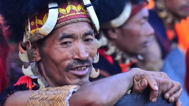 నాగా గిరిజన తెగ వ్యక్తి