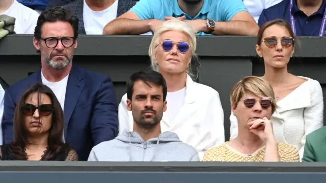 Jackman and Furness at Wimbledon in July 2023