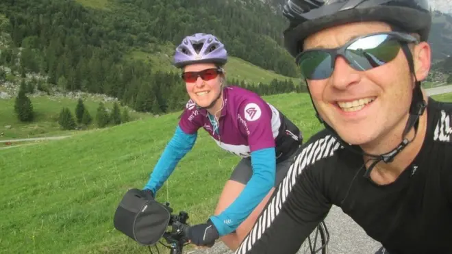 The two fitness fanatics have biked and hiked through swathes of Europe