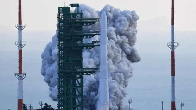 South Korea's homegrown rocket lifts off