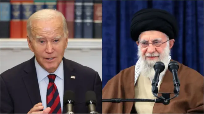 خامنه‌ای و بایدن