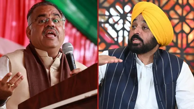 ਤਰੁਣ ਚੁੱਘ - ਭਗਵੰਤ ਮਾਨ