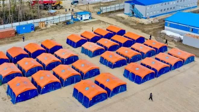 Мобильный госпиталь на Чаяндинском месторождении