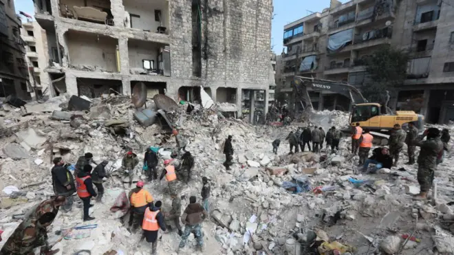 Dampak gempa di Suriah