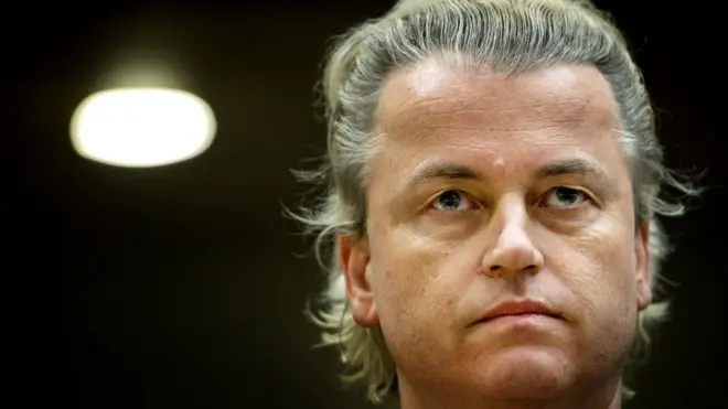 Geert Wilders tekli fotoğraf