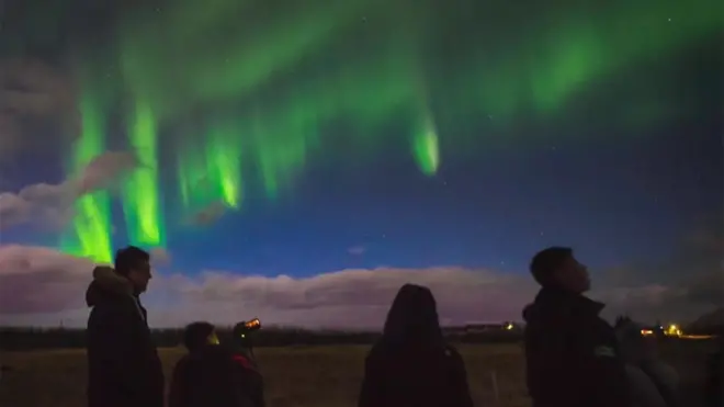 Aurora boreal en Islandia