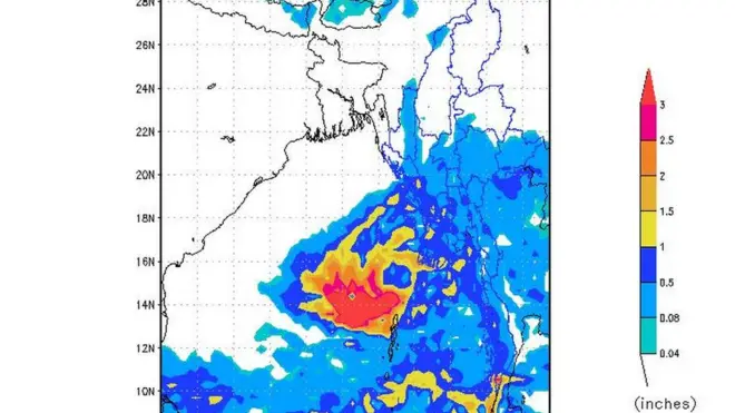 ဘင်္ဂလား အော် မုန်တိုင်းငယ် ဆိုင်ကလုန်း ဖြစ်လာနိုင်