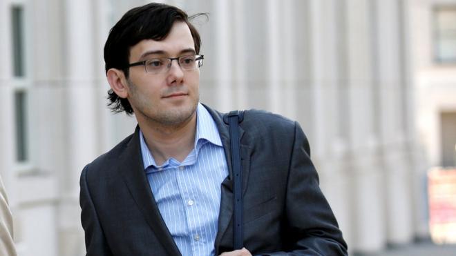 Martin Shkreli arrives for his trial at US Federal Court in Brooklyn