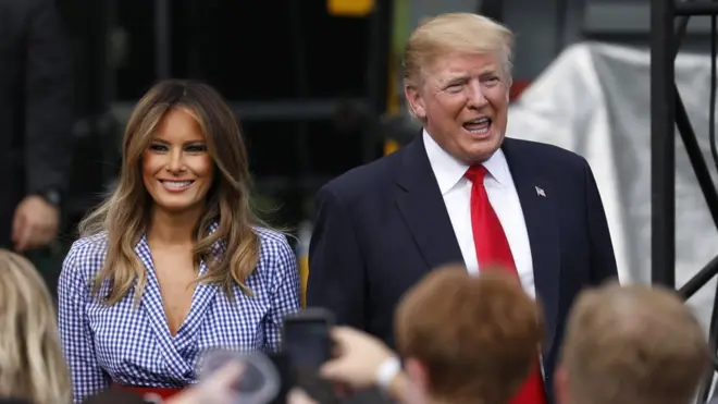 Melania Trump is joining her husband on the visit