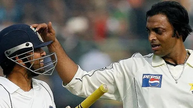 शोएब अख़्तर और सचिन तेंदुलकर