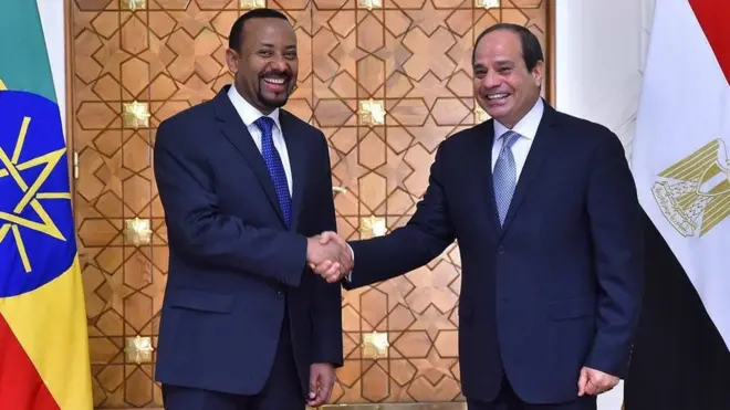 Abiy iyo Al-Sisi ayaa dhowr goor ka kulman xallinta khilaafkan, balse weli xaaladdii halkeeda ayey taagan tahay