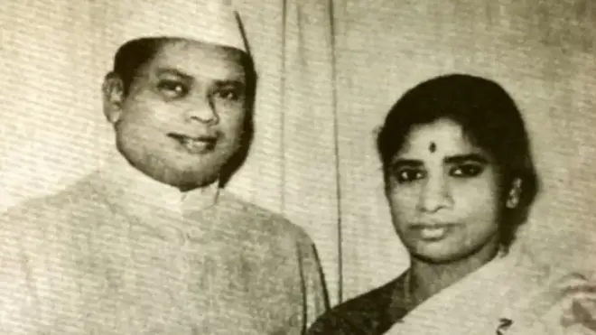 భార్య కృష్ణవేణితో సంజీవయ్య