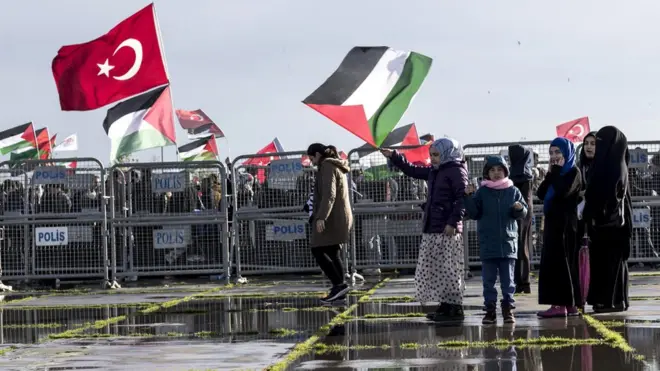Saat ini Turki -seperti negara-negara lain- memiliki kedutaan besar di Tel Aviv dan konsuler di Yerusalem.
