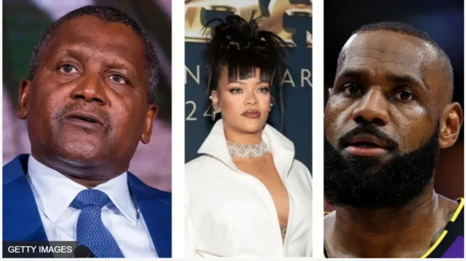 Aworan awọn mẹta ninu olowo nla ọmọ ile Adulawọ