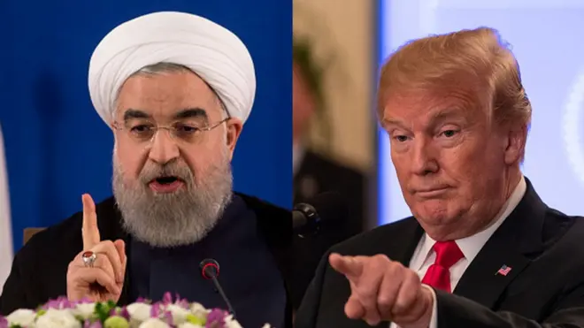 ټرمپ (ښۍ خوا) او روحاني