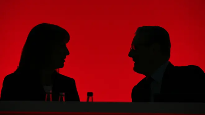 Ривз и Стармер на партийной конференции в Ливерпуле в сентябре