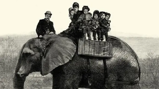 Jumbo era muy popular entre los niños, incluyendo los hijos de la Reina Victoria. Foto: Wiki Commons