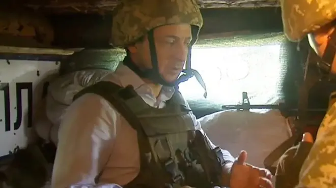 Зеленський в бліндажі