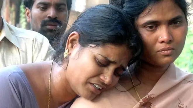 పేలుడు బాధిత కుటుంబం