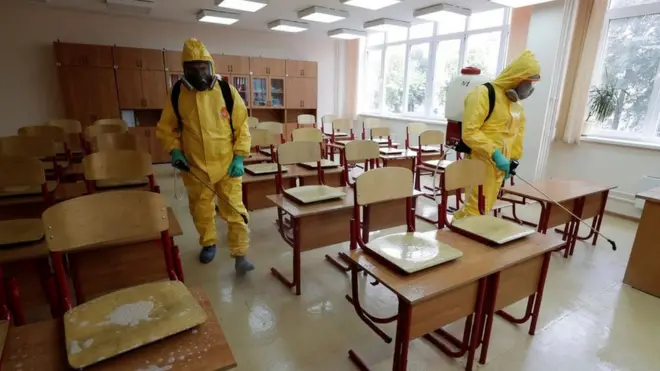 Дезинфекция мектеп классында