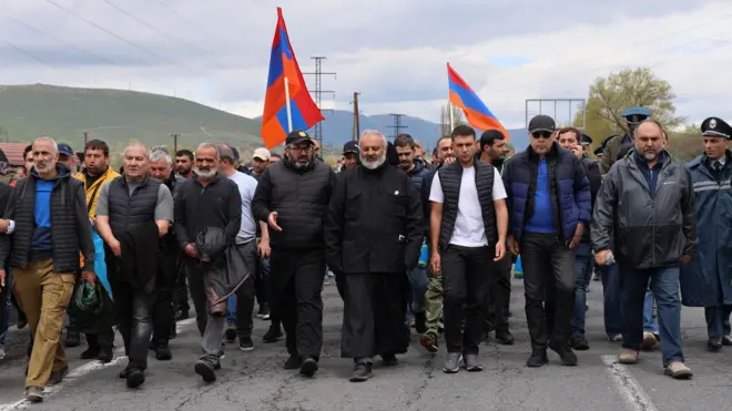 Ermənistan, sərhəd, delimitasiya, etiraz, aksiya, Azərbaycan