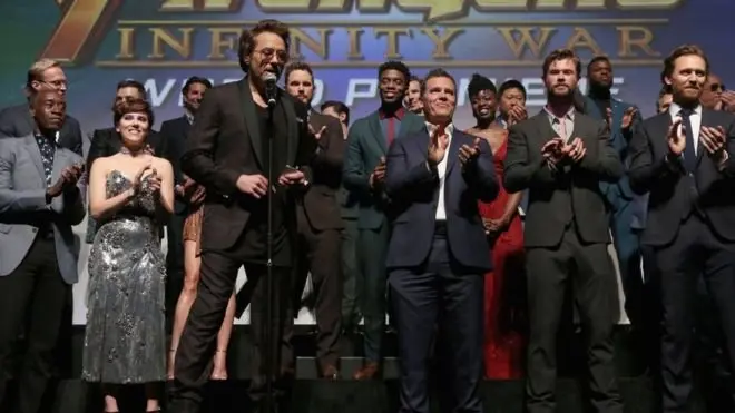 Para bintang Avengers: Infinity War dalam premier film ini di Los Angeles.