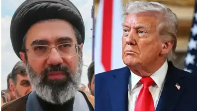 Aarẹ Donald Trump Amẹrika wọ kootu alawọ buluu ati tai pupa, adari orilẹede Iran naa wọ aṣọ ibilẹ wọn