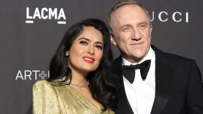 Salma Hayek junto a su esposo, François-Henri Pinault.