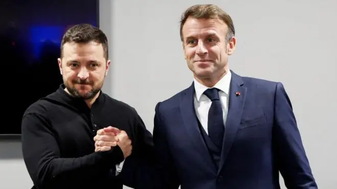 Зеленский и Макрон
