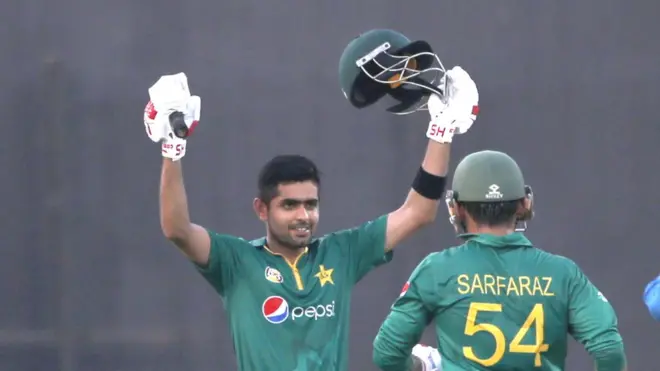 بابراعظم نے نو چوکوں اور ایک چھکے کی مدد سے 123 رنز بنائے