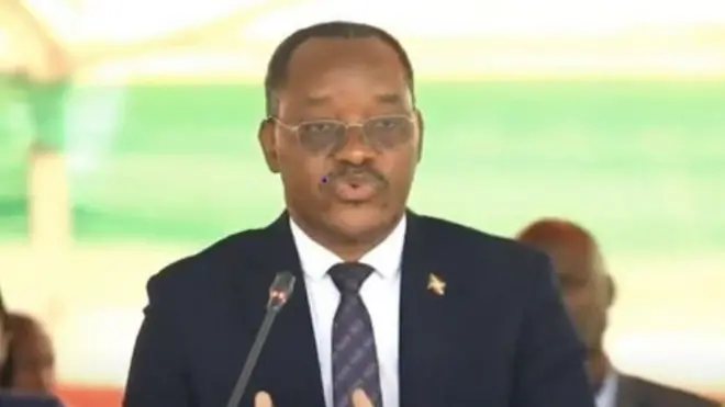 Audace Niyonzima mu kiganiro c'abashikiranganji, i Gitega ku wa 06 Gitugutu (10), 2023