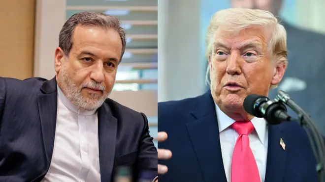 अब्बास अराग़ची और डोनाल्ड ट्रंप