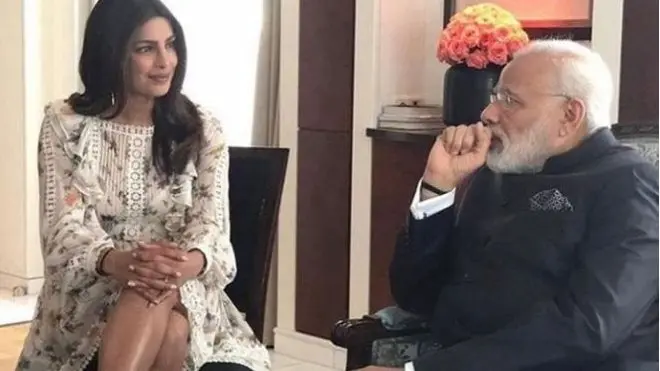 وزیراعظم مودی اور پرینکا چوپڑا کی ملاقات برلن میں ہوئی۔