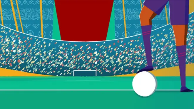 ኳስ በእግሩ የያዘ ተጫዋች (አኒሜሽን)