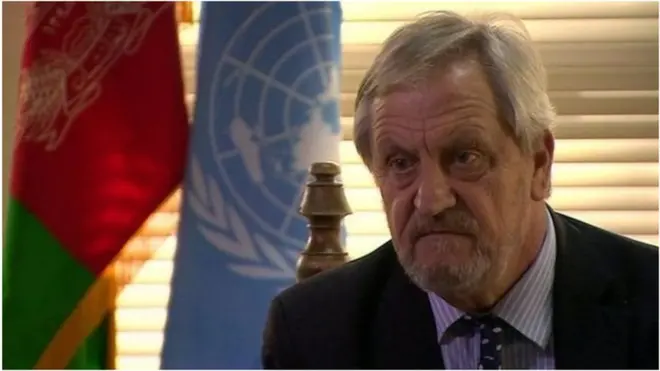 Nicholas Haysom, wakiilka gaarka ah ee xoghayaha Qaramada Midoobay u qaabilsan Soomaaliya.