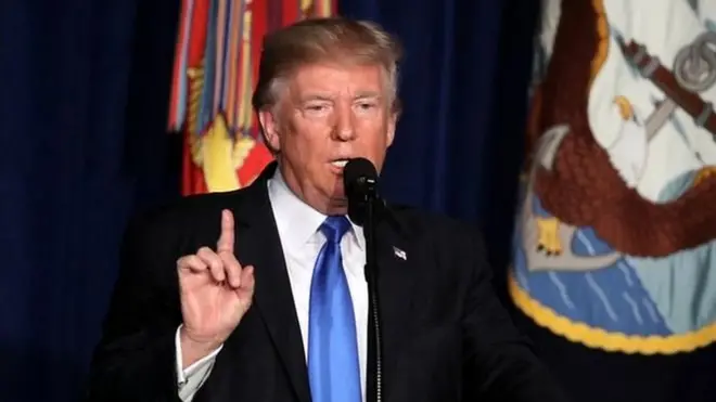 ٹرمپ کا کہنا ہے کہ پاکستان اور افغانستان کے معاملے میں امریکہ کے اہداف بالکل واضح ہیں اور وہ چاہتا ہے کہ اس خطے میں دہشت گردوں اور ان کی پناہ گاہوں کا صفایا ہو