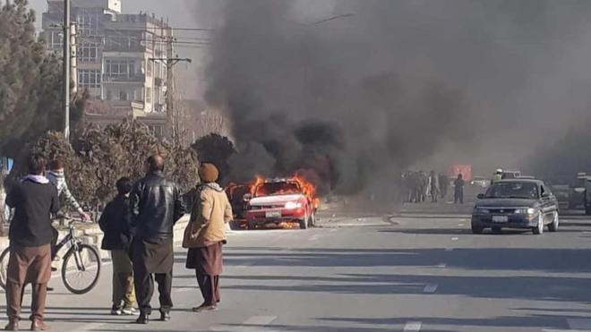 در این انفجار یک خودرو شخصی هدف قرار گرفت