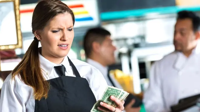 In countries like the United States, tips form a substantial part of workers' wages