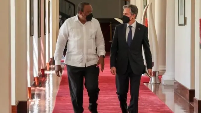 ፕረዚደንት ኬንያታ ምስ ብሊንከን