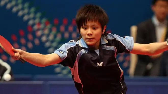 台湾"桌球一姐"郑怡静