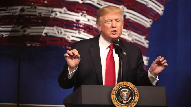 Donald J. Trump, el 45 presidente de Estados Unidos.