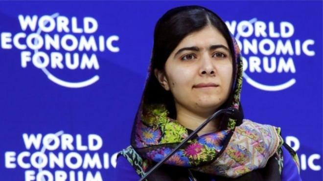 الناشطة الباكستانية في مجال حقوق الإنسان مالالا يوسفزاي