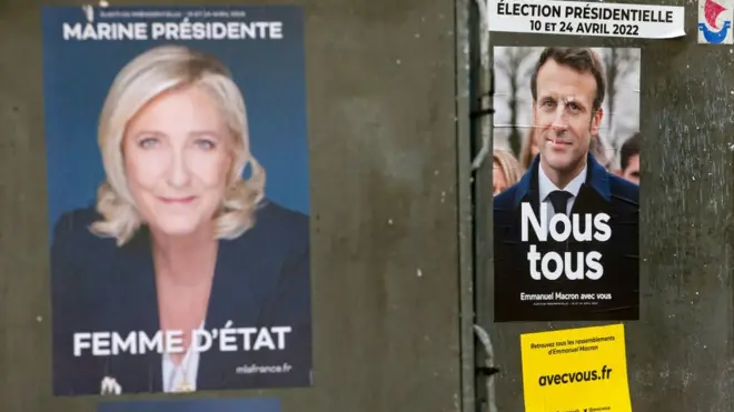 марин ле пен и макрон