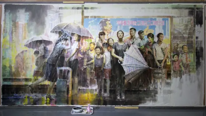 김인석의 '버스정류소의 소나기'