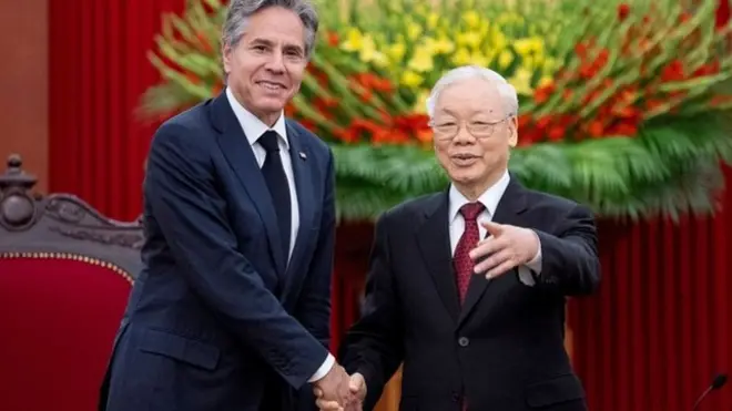 Ông Blinken và ông Nguyễn Phú Trọng