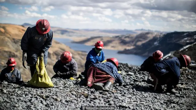 Gold mining town of La Rinconada, Peru