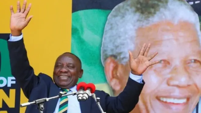 Kiongozi wa Chama Tawala nchini Afrika kusini Cyril Ramaphosa
