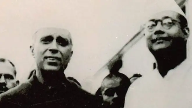 नेहरू के साथ नेताजी सुभाष बोस