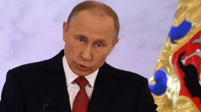 Russian President Vladimir Putin said Donald Trump is "already a statesman"